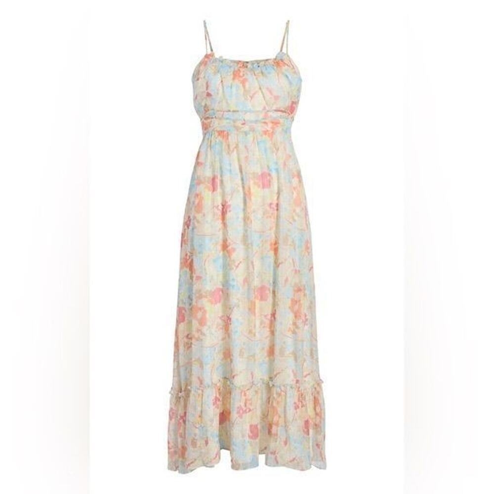 LIKELY RAFFY FLORAL DRESS Ivory Size 6 - Picture 2 of 5